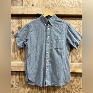 The Hill Side Button Down Short Sleeve Shirt Gray Super Soft Made in the USA L